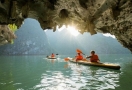 Adventure kayaking in Halong bay