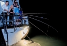 Squid fishing at night 