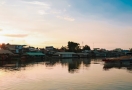 Sunset in Mekong Delta 