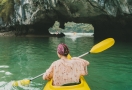 Kayaking in Halong Bay