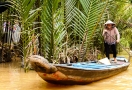 Sampan cruise in Mekong River