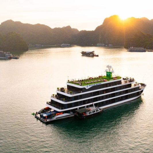 Velar Of The Seas Cruise Boat In Lan Ha Bay 