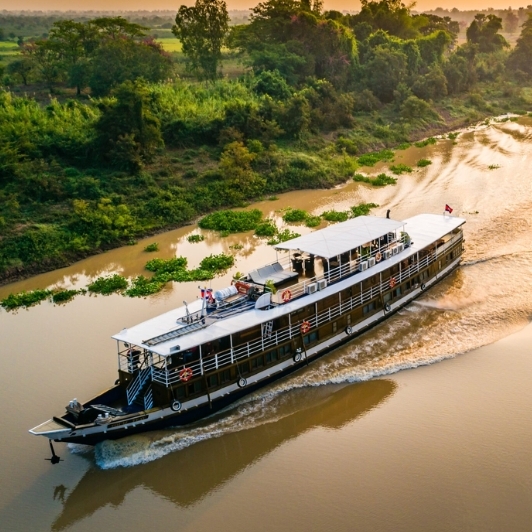 Toum Tiou I Cruise Boat Through Mekong River 
