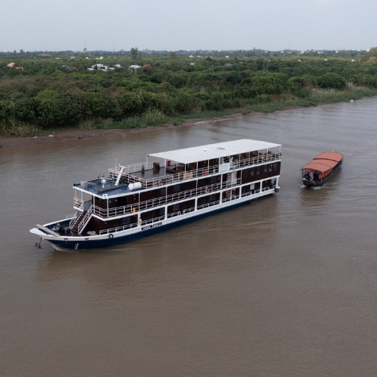 Toum Tiou 2 Cruise Boat In Mekong River 