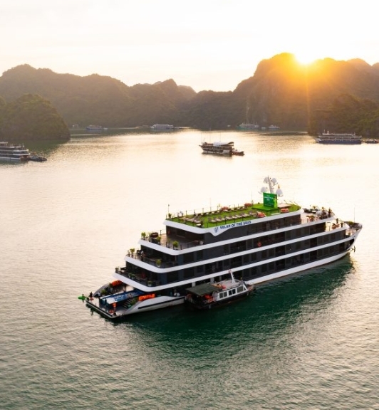 Velar Of The Seas Cruise Boat In Lan Ha Bay 