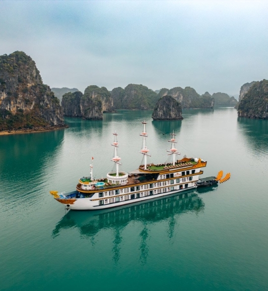 Dragon Legend Cruise Boat In Bai Tu Long Bay 