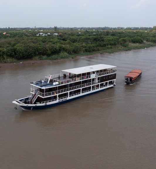 Toum Tiou 2 Cruise Boat In Mekong River 