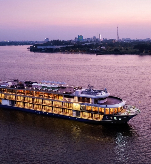 Victoria Mekong Cruise Boat In Mekong River 