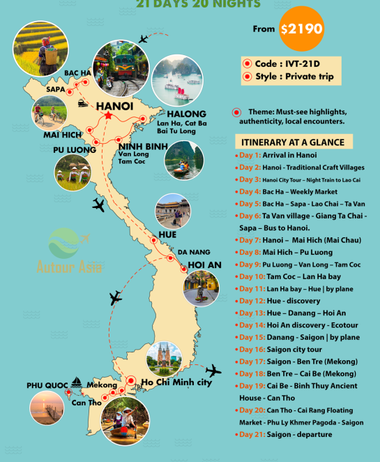 Impressive Vietnam Tour 21 days | 20 nights