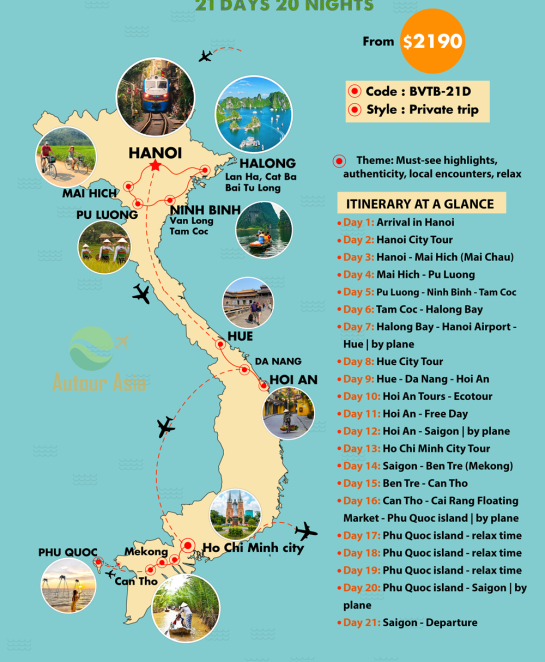 Best Vietnam Tour & Phu Quoc island 21 days