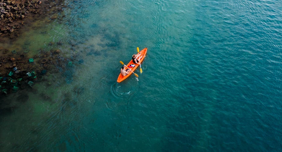 Kayaking in Halong Bay, Vietnam