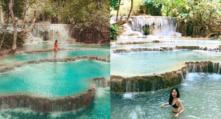 Kuang Si waterfalls - Best place of Laos road trip
