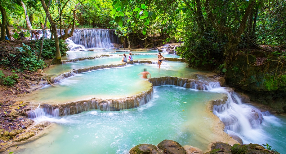 Kuang Si waterfalls -best place of Laos Trip Packages