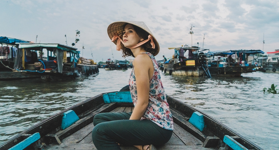 Mekong delta in Vietnam