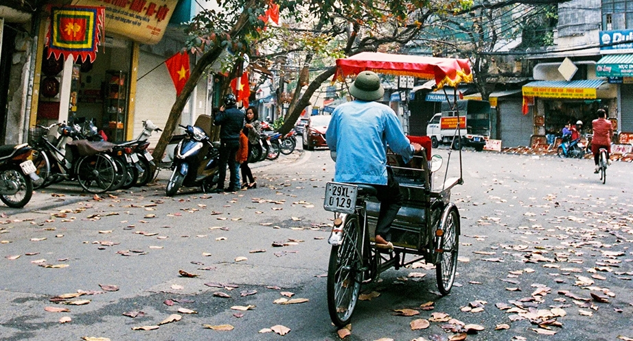 Cycle rickshaw in Hanoi