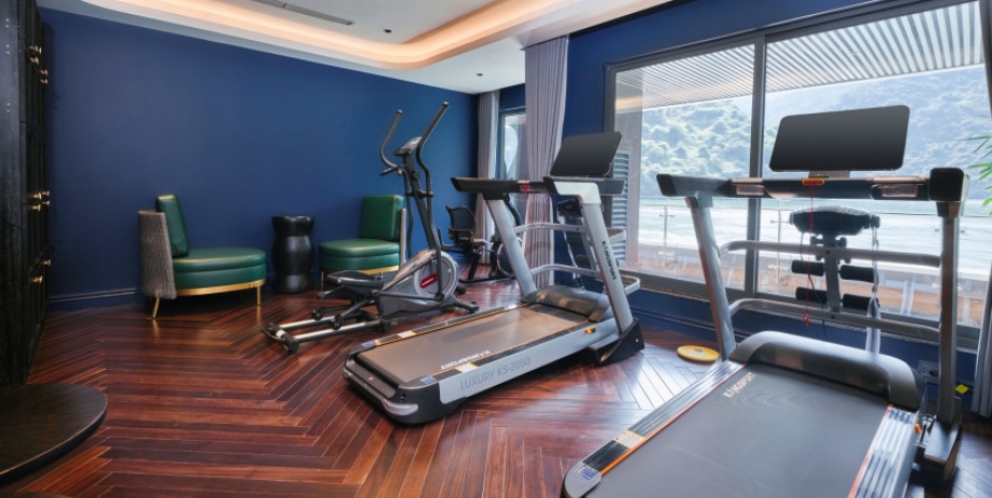 Indoor gym for exercising 