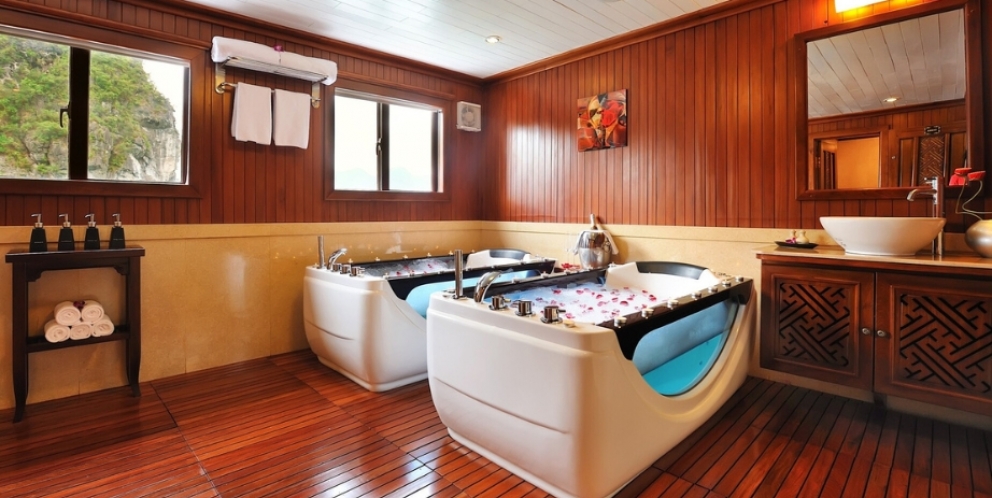 Modern spa jacuzzi 