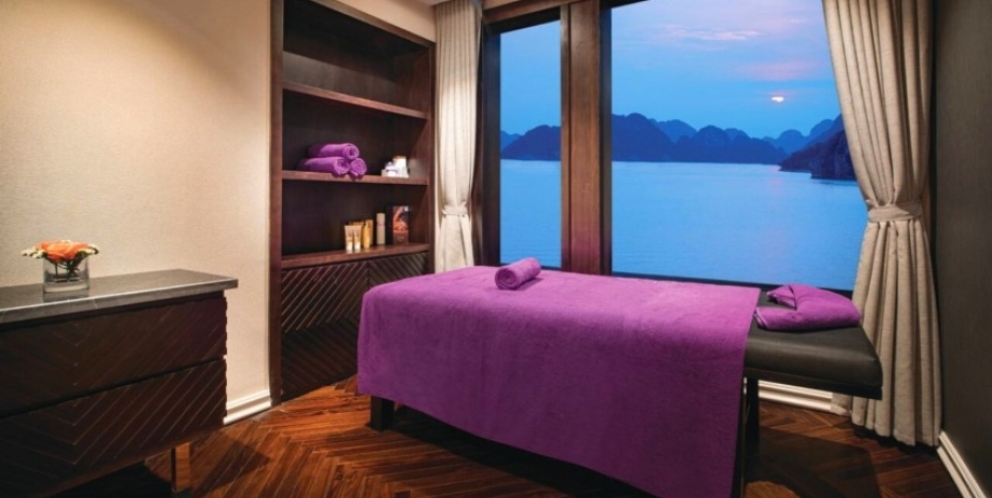 Violet cozy spa on day cruise 