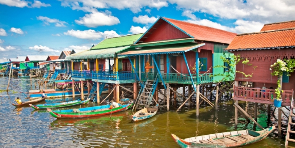 Tonle Sap lake in Cambodia 