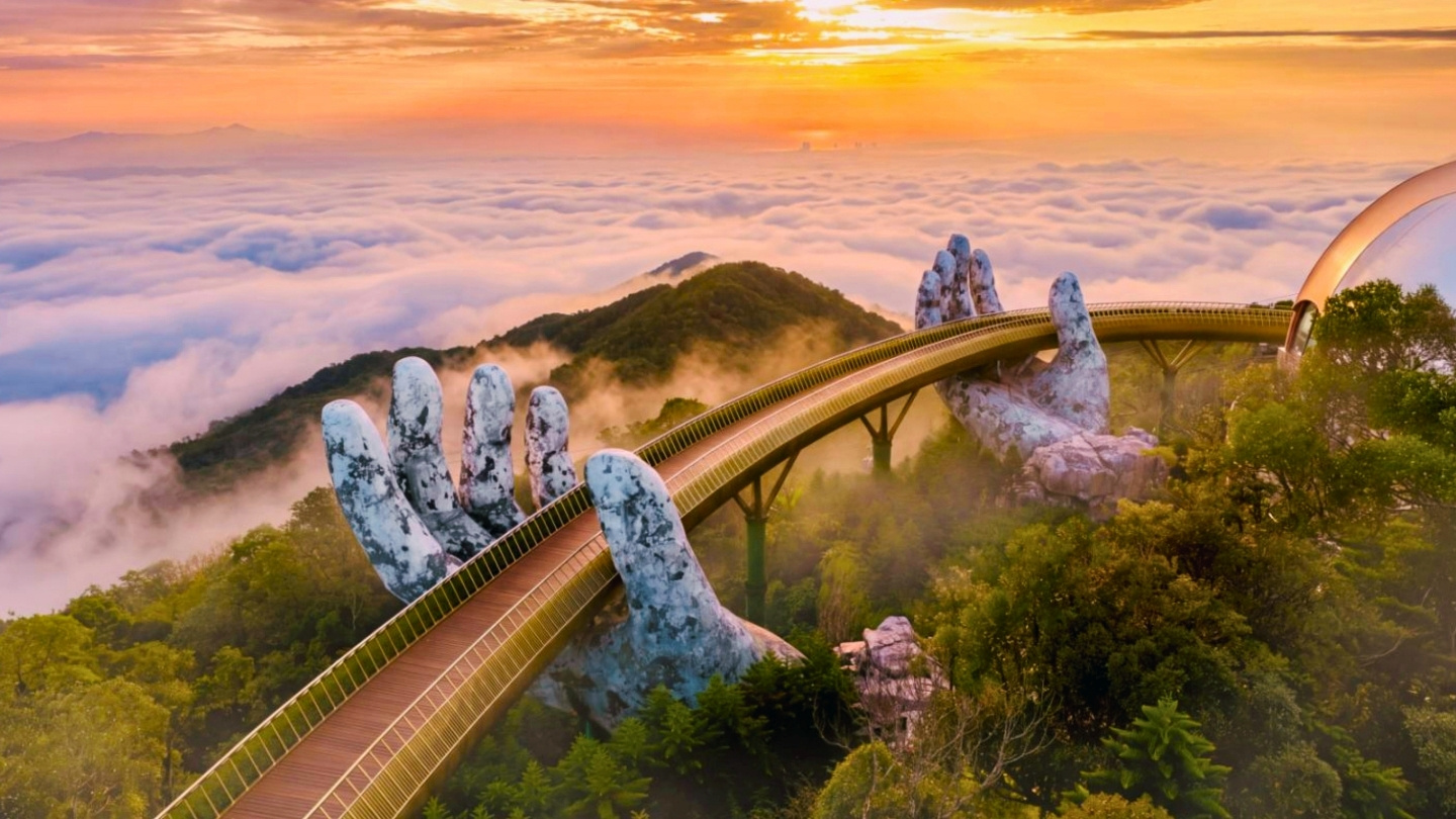 Golden Bridge, one of the iconic Da Nang attractions