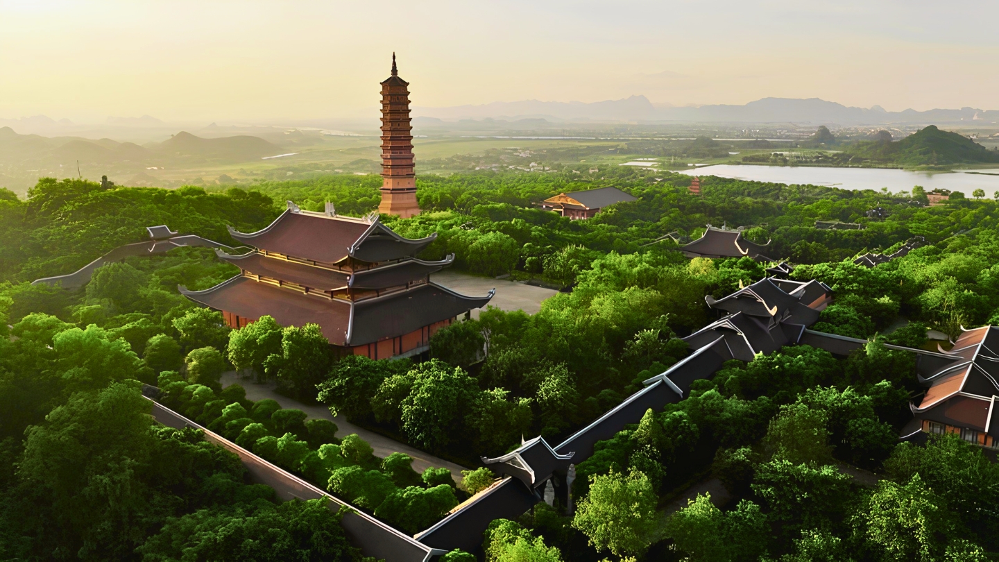 The enchanting landscapes around Bai Dinh Pagoda