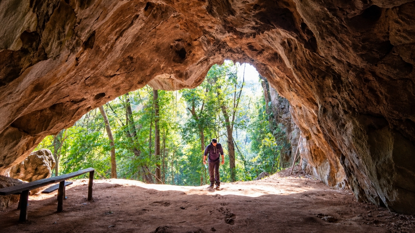 Exploring Chom Ong Cave in Oudomxay on an adventure