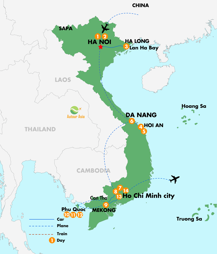 Best Vietnam Holidays Family package itinerary 14 Days 13 Nights