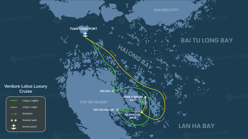 Verdure Lotus Luxury Cruise Halong Bay - Lan Ha Bay