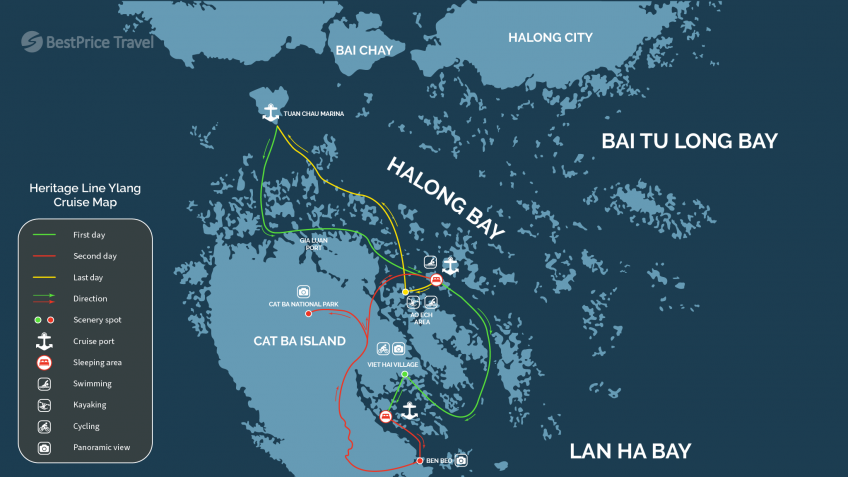 Heritage Line Ylang Junk Cruise In Halong Bay 