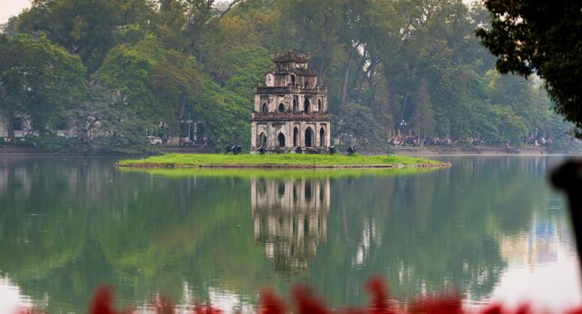 Hoan Kiem Lake in Hanoi