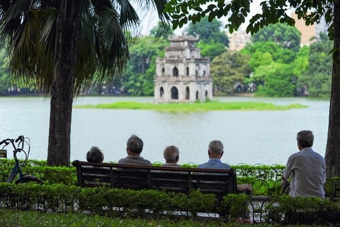 The soul of Hanoi by Hoan Kiem Lake