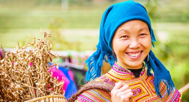 Hmong flowers in Bắc Hà, Lào Cai
