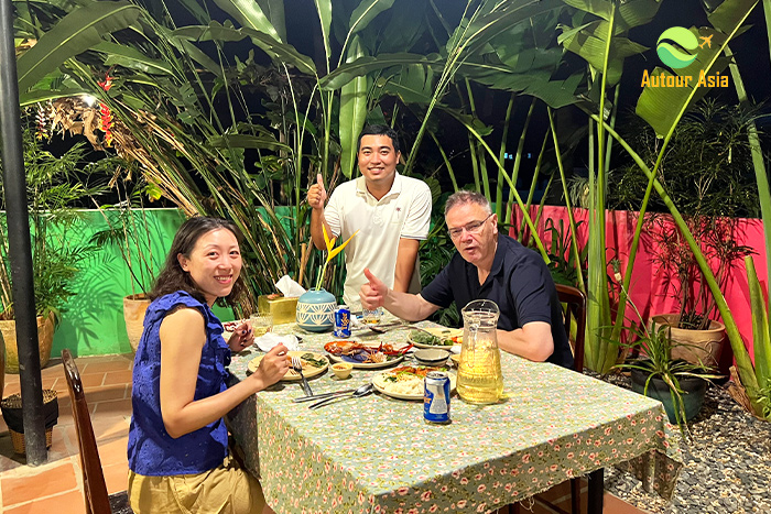 Dinner in local house