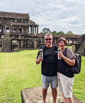 Oliverane in Angkor Wat Cambodia