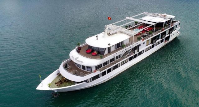 Athena Royal cruise from above