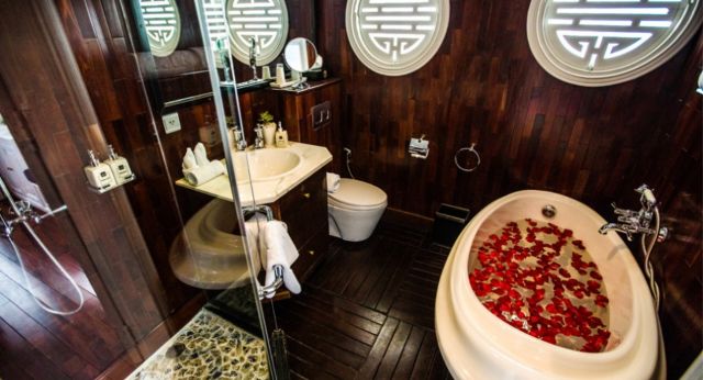 Bathroom with modern aminities