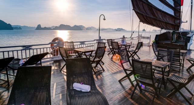 Sundeck on boat