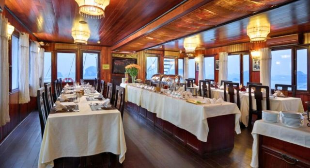 Restaurant with elegant decoration