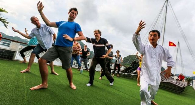 Morning Taichi onboard