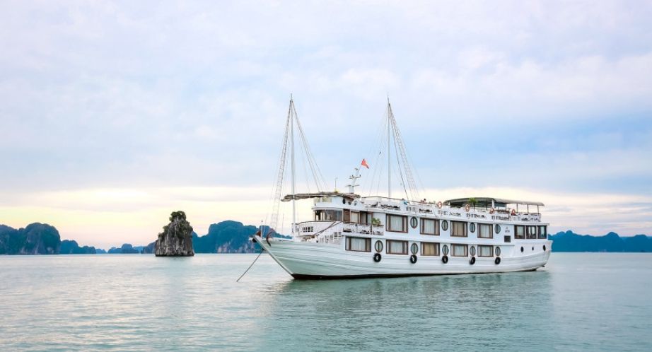 Oriental Sails cruise boat in Halong bay