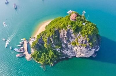 Hanoi - Tuan Chau Port - Luon Cave - Titop Island (-,L,D)