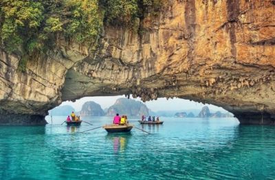 Dark & Bright Cave - Tuan Chau Port - Hanoi (Breakfast - Brunch)