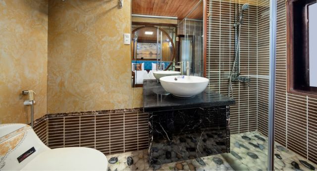 Bathroom with modern facilities