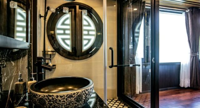 Bathroom with modern amenities