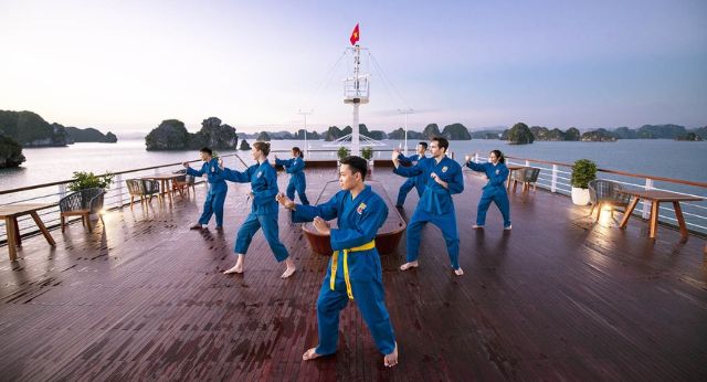 Morning Taichi in Heritage Cruise Boat