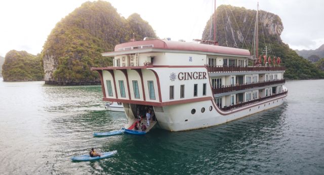 Back of Heritage Line Ginger cruise boat