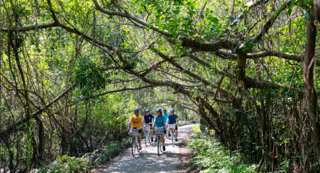 Cycling to Viet Hai village