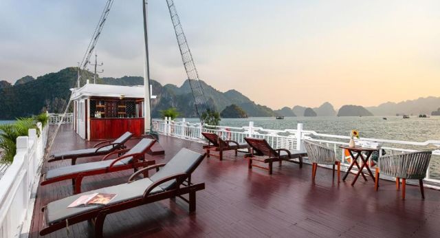 Sundeck on boat