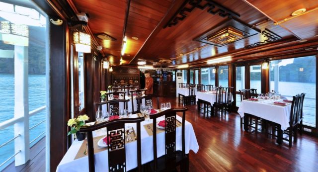 Elegant restaurant with special decoration