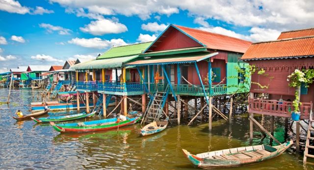 Tonle Sap lake in Cambodia